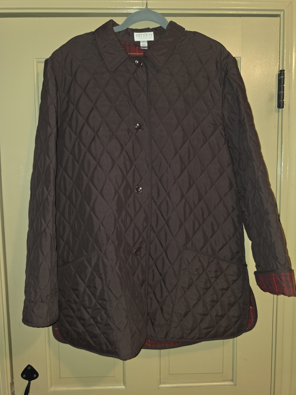 Talbots Quilted Brown Lightweight Coat for Women